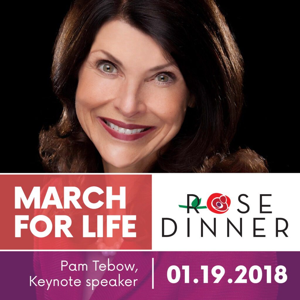 We are thrilled to announce that Pam Tebow will be our 2018 Rose Dinner Keynote speaker! 