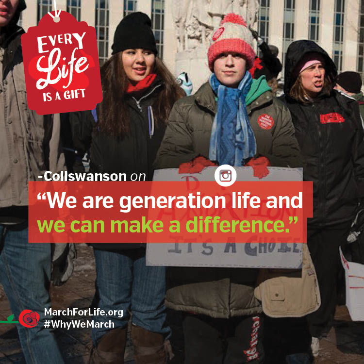 The March for Life is just 2 weeks away.  See what others are saying about the March for Life and the reasons #WhyWeMarch!