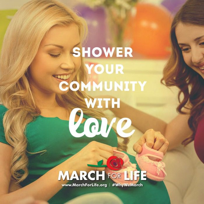 Are you wondering how you can make a difference in your neighborhood by helping moms and babies? Take the March for Life’s July Give Life Challenge, and host a baby shower for your local PRC!