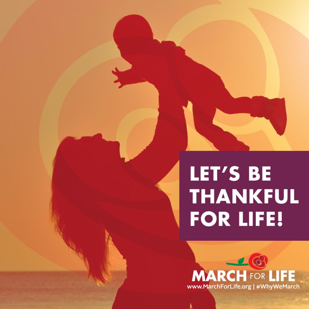 We are grateful for the work that each of you does for the pro-life cause. Together, we will one day soon see a culture of life flourish in our country so that every child is welcomed and loved.
