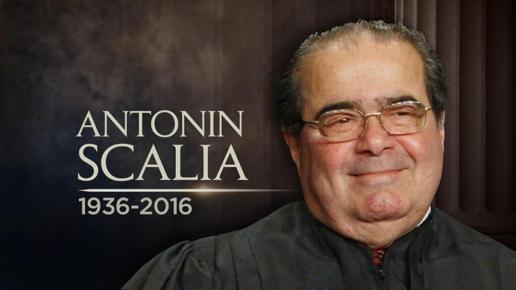 One year ago today, we lost a man who was a wonderful husband, father, person of faith, intellect and perhaps most known as a wonderful Supreme Court Justice, the late Antonin Scalia.