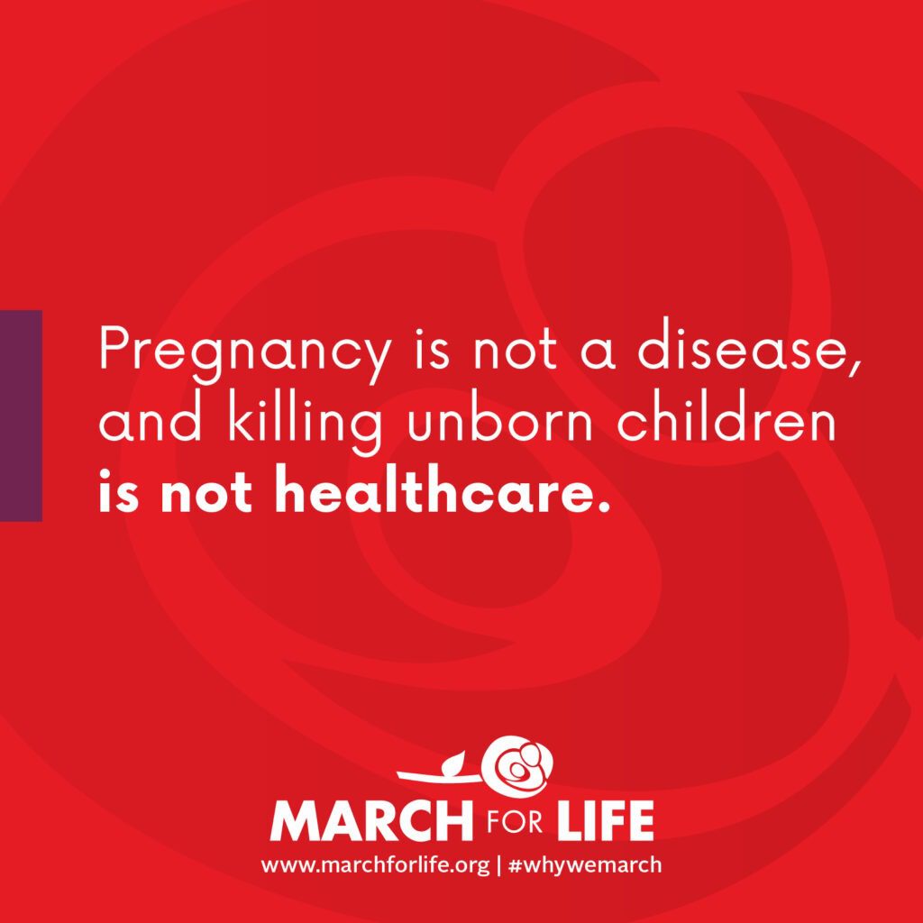Abortion harms women. The bottom line is that pregnancy is not a disease and killing unborn children is not healthcare.