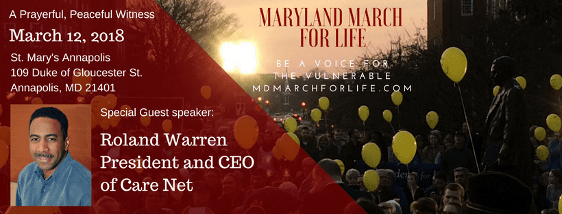 On Monday, March 12, 2018, join pro-life Marylanders in Annapolis for the annual Maryland March for Life.