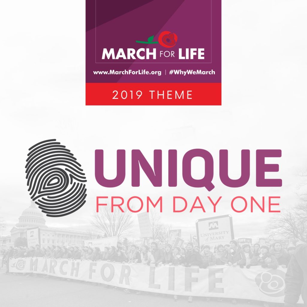 Today, March for Life Education and Defense Fund announced their 2019 theme – “Unique from Day One: Pro-Life is Pro-Science.”
