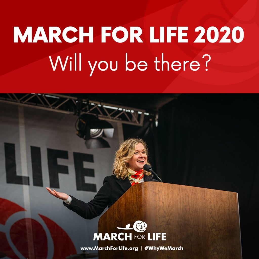 Whether the 2020 March for Life is your first time, or your 20th, we need every pro-life American to join us on January 24, 2020!