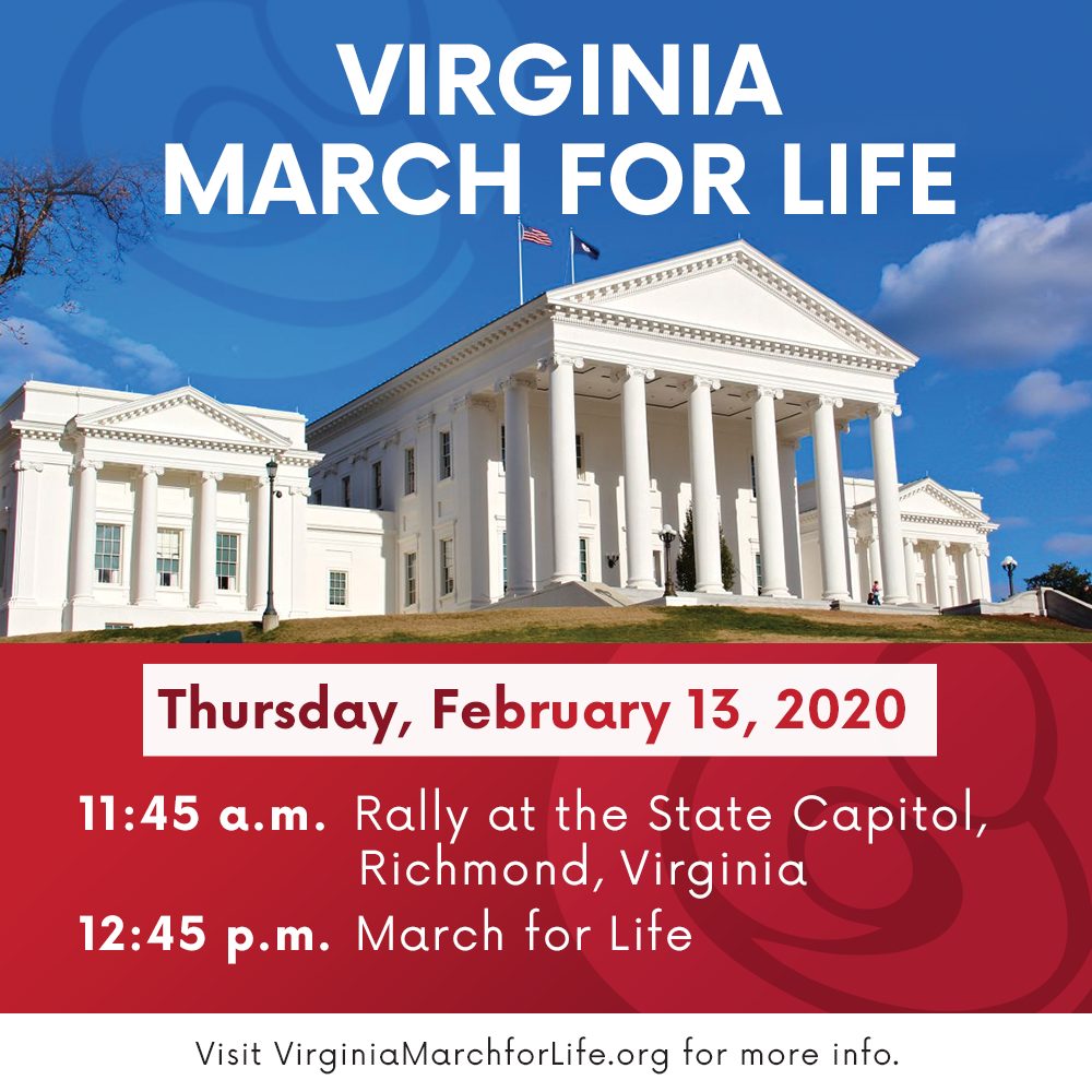 March for Life Announces 2020 Virginia March for Life